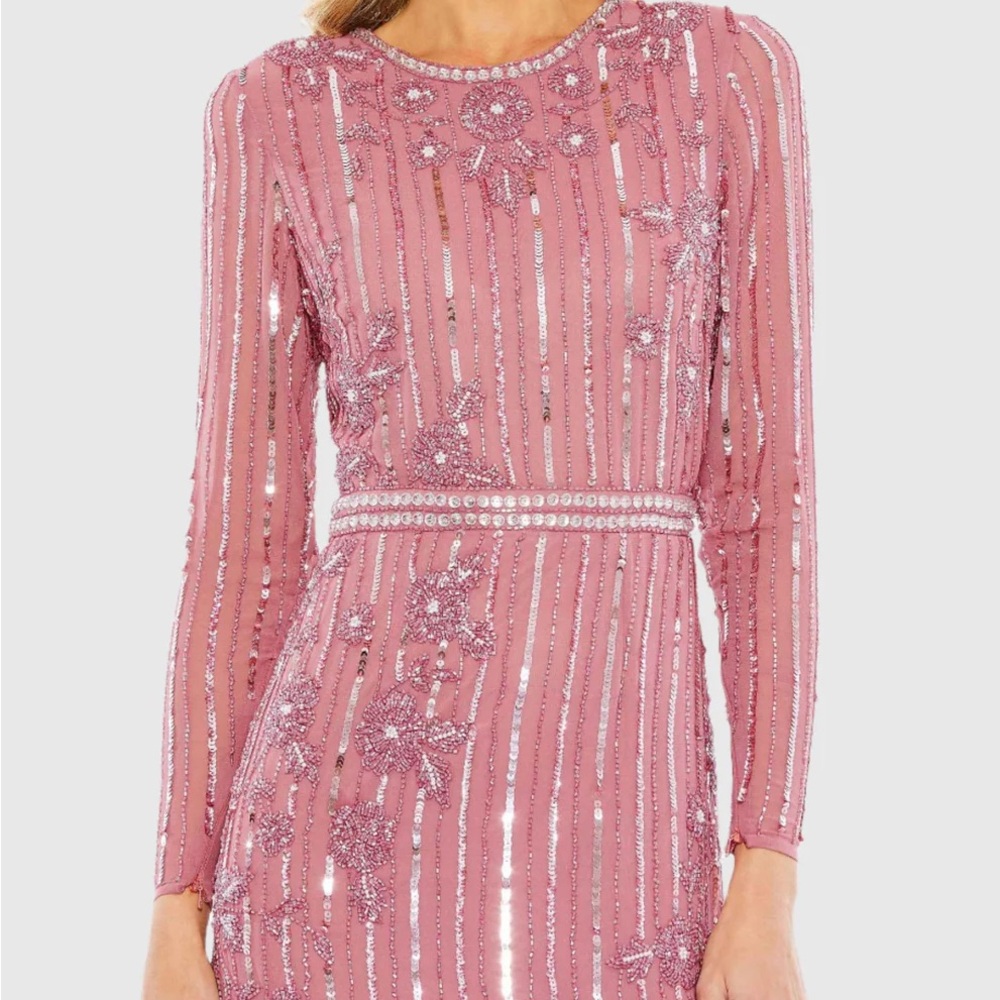 Mac Duggal Pink Asymmetrical Dress